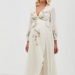 Hope & Ivy Maternity wrap dress
